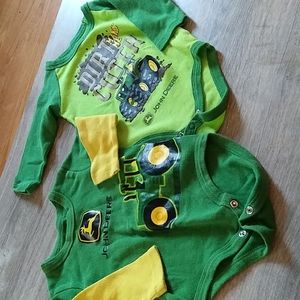 John Deere 3 -6 mos onesies 2 piece bundle